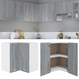Vidaxl Hanging Corner Cabinet Lyon Grey Sonoma 57X57X60 Cm Engineered Wood - thumbnail 1
