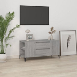 Berkfield Tv Cabinet Grey Sonoma 102X44.5X50 Cm Engineered Wood - thumbnail 1