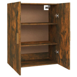 Berkfield Hanging Wall Cabinet Smoked Oak 69.5X34X90 Cm - thumbnail 8