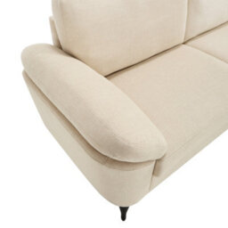 More4Homes Malmo 2 Seater Sofa Modern Scandi Style Fabric Living Room Sofa (Beige) - thumbnail 5