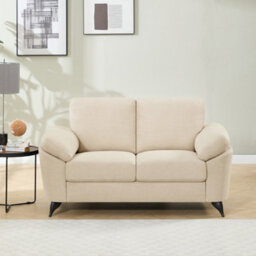 More4Homes Malmo 2 Seater Sofa Modern Scandi Style Fabric Living Room Sofa (Beige) - thumbnail 7