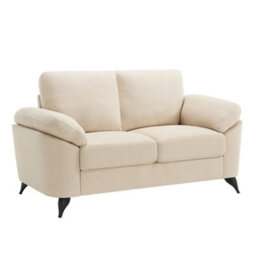 More4Homes Malmo 2 Seater Sofa Modern Scandi Style Fabric Living Room Sofa (Beige) - thumbnail 2