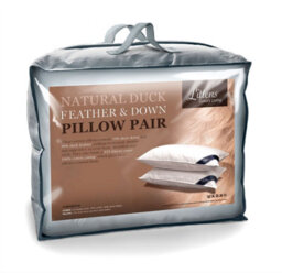 "Littens Duck Feather & Down Pair Pillows, 230Tc Cotton, 48Cm X 74Cm (19"" X 29"")"