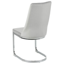 Beliani Set Of 2 Dining Chairs Altoona Velvet Grey - thumbnail 6