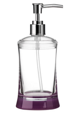 Orsina Purple And Clear Acrylic Moisturizer Dispenser