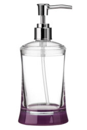 Orsina Purple And Clear Acrylic Moisturizer Dispenser