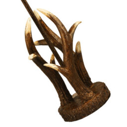 Happy Homewares Traditionally Designed Antler Resin Table Lamp Base In A Rustic Bronze Finish - thumbnail 2