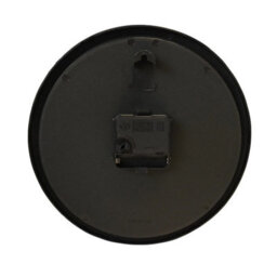Silver Round Quartz Wall Clock Battery Operated 24Cm Office Minimalistic Clock - thumbnail 5