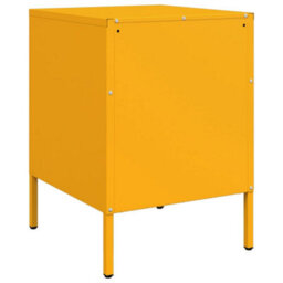 Berkfield Bedside Cabinets 2 Pcs Mustard Yellow 36X39X50.5 Cm Steel - thumbnail 8