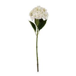 Wyld Haus Set Of 3 White Artificial Hydrangea Stems Lifelike Faux Flowers For Vases And Weddings - thumbnail 1