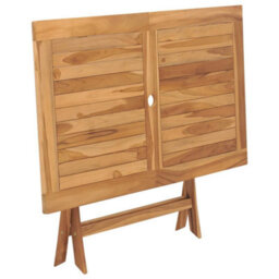 Vidaxl Folding Garden Table 120X70X75 Cm Solid Teak Wood - thumbnail 4