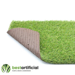 Best Artificial 20mm Grass 2Mx4M (6.5Ft X 13.1Ft) - 8M² Child & Pet Friendly Easy Install Turf Roll Uv Stable Artificial Lawn - thumbnail 4