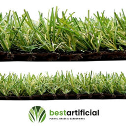 Best Artificial 20mm Grass 2Mx4M (6.5Ft X 13.1Ft) - 8M² Child & Pet Friendly Easy Install Turf Roll Uv Stable Artificial Lawn - thumbnail 5
