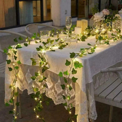 50 Led Solar Ivy String Lights Outdoor - Set Of 2 - image 1