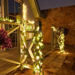 50 Led Solar Ivy String Lights Outdoor - Set Of 2 - thumbnail 3