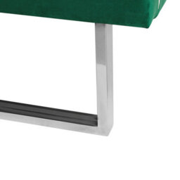 Beliani Bed Velvet Bellou 140 X 200 Cm (Eu Double) Green - thumbnail 8