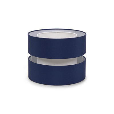 Valuelights Sophia Small Navy 2 Tier Ceiling Light Shade And Bulb (D)26Cm - image 1