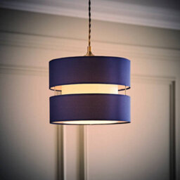 Valuelights Sophia Small Navy 2 Tier Ceiling Light Shade And Bulb (D)26Cm - thumbnail 3