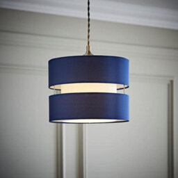 Valuelights Sophia Small Navy 2 Tier Ceiling Light Shade And Bulb (D)26Cm - thumbnail 2