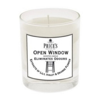 Price's Prices Scented Open Window Candle Eliminates Odours Lily, Violet & Orange Flower