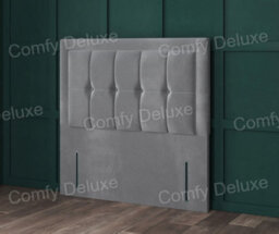 Comfy Deluxe 5Ft Grey Velvetto Loki Floorstanding 54Inch  Kingsize Headboard - thumbnail 1
