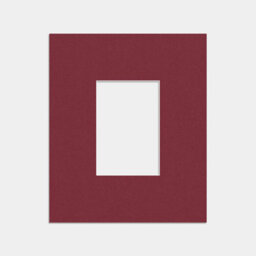 "Ak Frames Burgundy 12X10"" Picture Mount To Fit 6X4"" Aperture Size - Mount Board Only (No Frame Included)"