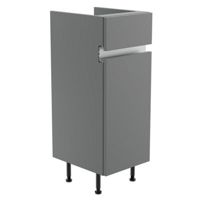 Lismore Matt Dust Grey Freestanding Single Bathroom Cabinet (H) 820mm (W) 300mm (D) 37.5Cm - image 1