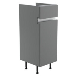 Lismore Matt Dust Grey Freestanding Single Bathroom Cabinet (H) 820mm (W) 300mm (D) 37.5Cm - thumbnail 1