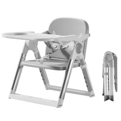 Baby High Chair Adjustable & Durable(Gray) - image 1