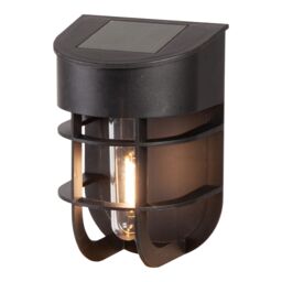 Black Solar-Powered Integrated Led Outdoor Wall Light, Pack Of 2 - thumbnail 3