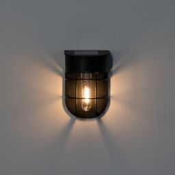 Black Solar-Powered Integrated Led Outdoor Wall Light, Pack Of 2 - thumbnail 9