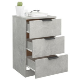 Berkfield Bedside Cabinet Concrete Grey 40X36X65 Cm - thumbnail 5