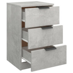 Berkfield Bedside Cabinet Concrete Grey 40X36X65 Cm - thumbnail 8