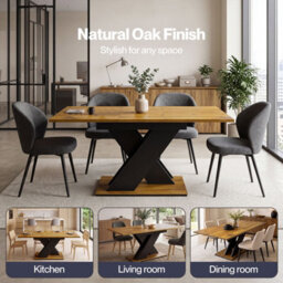 Levede Extendable Dining Table Wooden 120 To 160Cm For 4 To 6 Seats - thumbnail 8