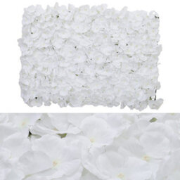 Living And Home White Handcrafted Silk Background Flower Panel Wall Decoration 600 X 400 mm - thumbnail 3
