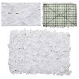 Living And Home White Handcrafted Silk Background Flower Panel Wall Decoration 600 X 400 mm - thumbnail 4