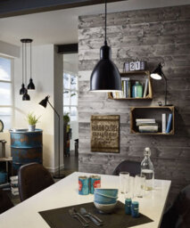 Stylish 2 Pack Adjustable Desk Lamps With Black And White Steel Shades - thumbnail 3