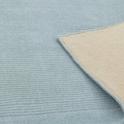 Handmade Rug, Wool Rug For Bedroom, & Living Room, Easy To Clean Plain Rug, 9mm Thick Duck Egg Wool Rug-80Cm X 150Cm - thumbnail 3