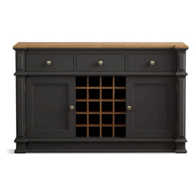 Furniture 48 Bewley Oak And Charcoal Grey Painted Large Sideboard