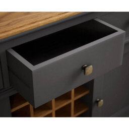 Furniture 48 Bewley Oak And Charcoal Grey Painted Large Sideboard - thumbnail 3