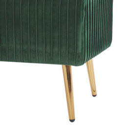 Beliani Upholstered Bench Paterson Velvet Emerald Green - thumbnail 6