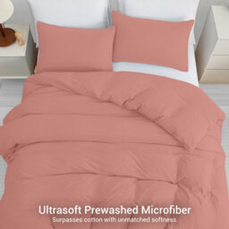 Lazzaro Premium Duvet Cover Set Double Brushed Prewash Microfiber With Zipper Closure - thumbnail 3