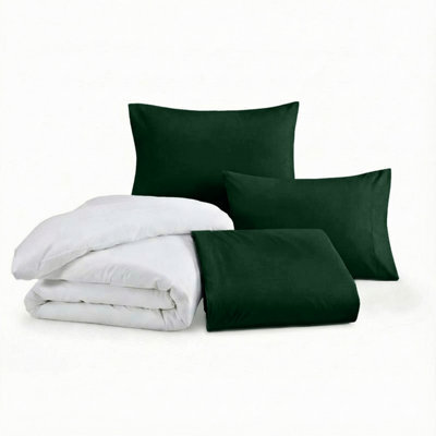 Ameha Duvet 13.5 Tog With Emerald Duvet Cover & Matching Pillowcases, Breathable, Bedding Set, King 230X220Cm - image 1