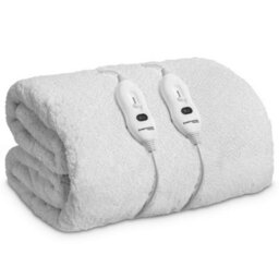 Dreamcatcher King Size Electric Blanket Dual Control Fitted Sherpa  Fleece Heated Bed Underblanket 203 X 152Cm 3 Heat Settings - thumbnail 1