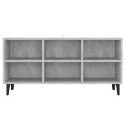 Berkfield Industrial Tv Cabinet With Metal Legs Concrete Grey 103.5X30X50 Cm - thumbnail 4