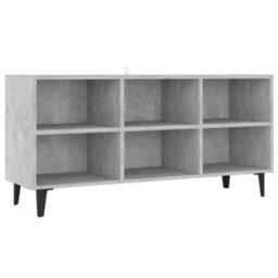 Berkfield Industrial Tv Cabinet With Metal Legs Concrete Grey 103.5X30X50 Cm - thumbnail 1