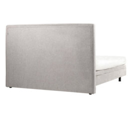Beliani Adjustable Bed Fabric Castellan 180 X 200 Cm (Eu Super King) Light Grey - thumbnail 7