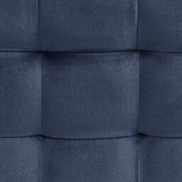 Wyld and Coco Dark Blue Velvet Tufted Ottoman With Storage Bench - Velvethaven Elegant Accent Seating - thumbnail 8