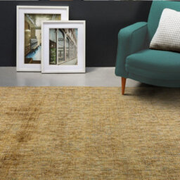 Beige Handmade Luxurious Modern Plain Sparkle Rug For Bedroom & Living Room-200Cm X 290Cm - thumbnail 1
