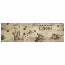 Berkfield Kitchen Rug Washable Coffee Brown 45X150 Cm Velvet - thumbnail 2